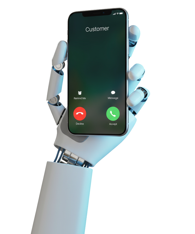 AI Receptionist preview on devices