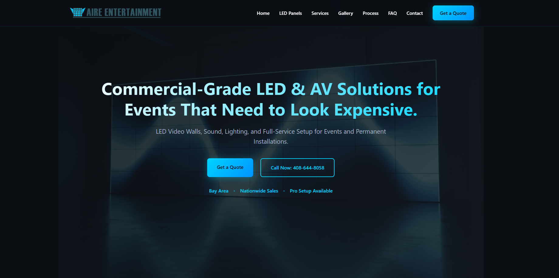 Aire Entertainment website