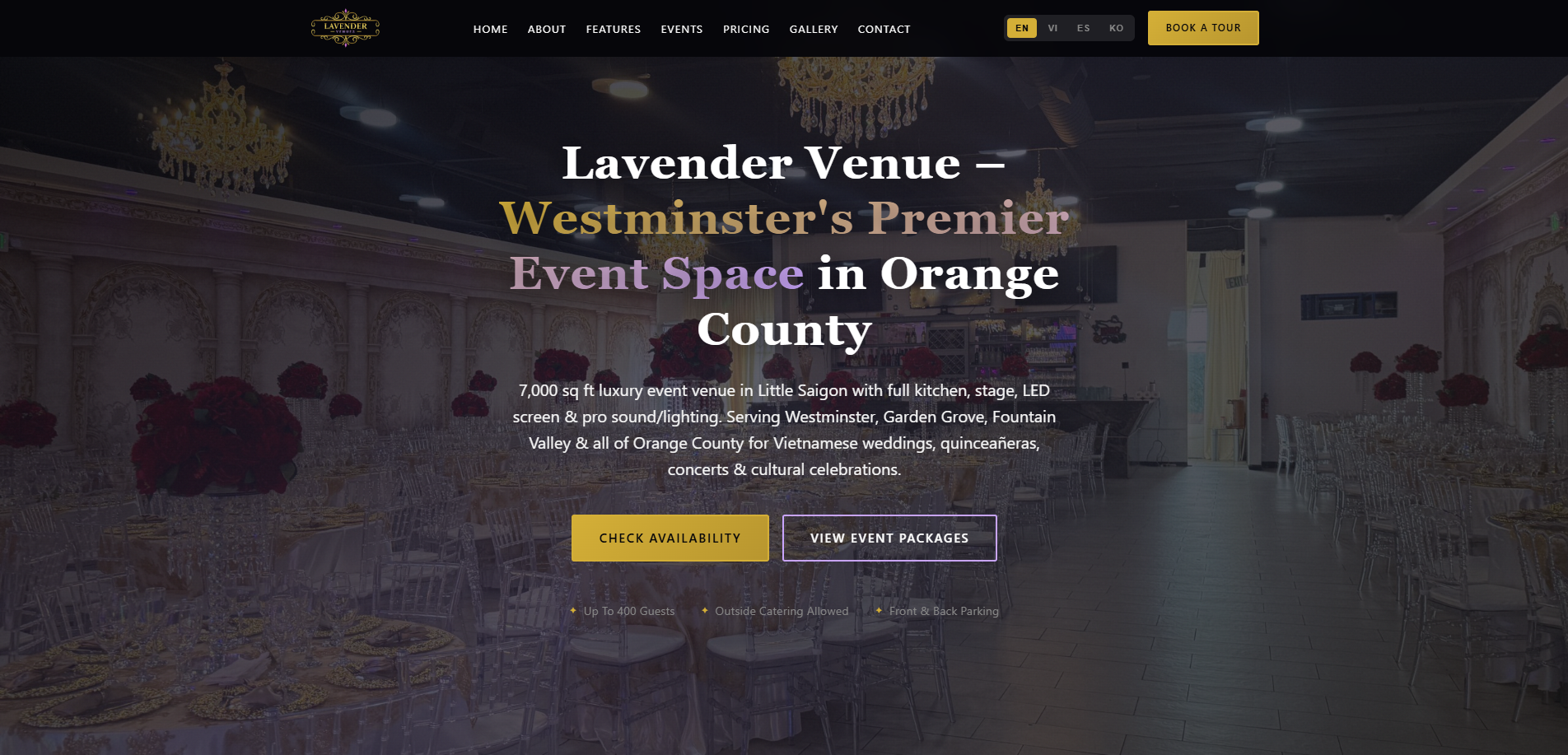 Lavender Hall website