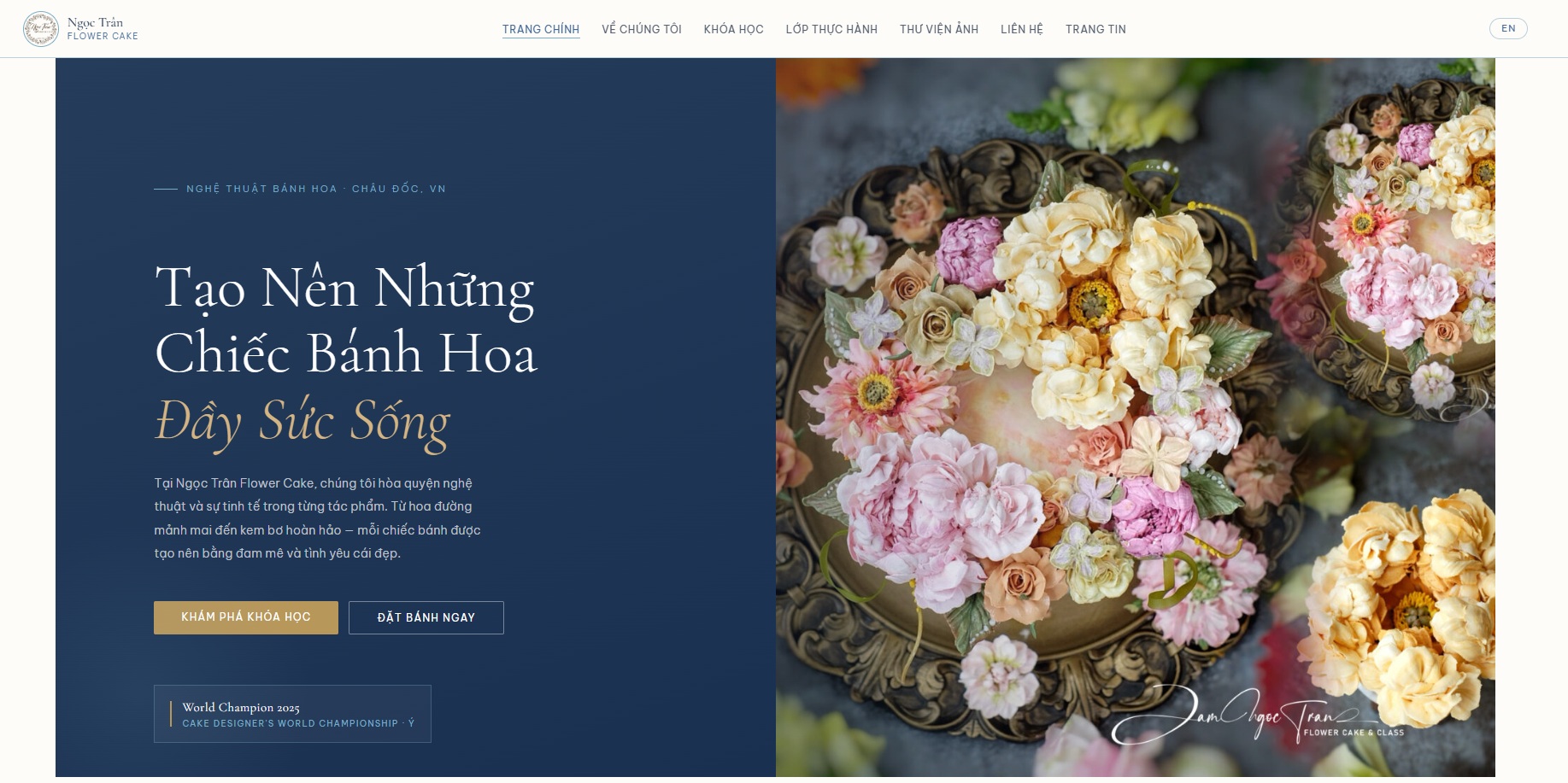 Ngoc Tran Flower Cake website