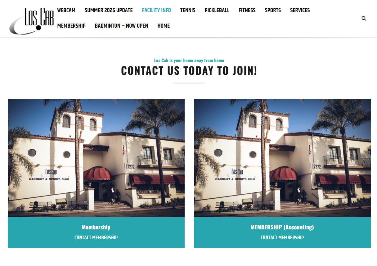 Los Cab membership contact form with broken leftover fields